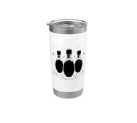 Appassionato di bowling Bicchiere termico in acciaio inox doppia parete