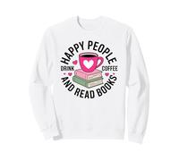 Appassionato di caffè Amante dei Libri Che Legge Bibliophile Nerd Felpa