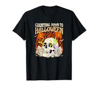 Appassionato di Halloween Counting Down To Halloween Pumpkin Maglietta