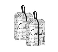 Appassionato di matematica, geometria e calcolo differenziale e integrale.， Confezione da 2 borse porta scarpe da viaggio, borse porta scarpe impermeabili, organizer per scarpe