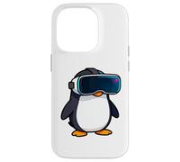 Appassionato di realtà virtuale del giocatore di pinguino fresco VR Custodia per iPhone 14 Pro