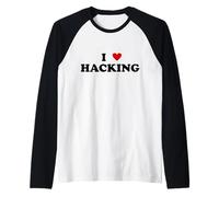Appassionato di Sicurezza informatica I Heart Hacker - I Love Hacking Maglia con Maniche Raglan