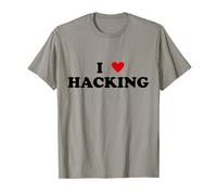 Appassionato di sicurezza informatica I Heart Hacker - I Love Hacking Maglietta
