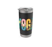 Appassionato di yoga Hatha Vinyasa Practitioner Bicchiere termico in acciaio inox doppia parete