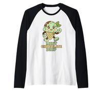 Appassionato divertente per amanti del gelato a goccia con gocce di cioccolato alla menta Maglia con Maniche Raglan