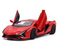 APPCRFM Macchinina Giocattolo in Lega,Modellino di Auto Sportiva Rossa,Decorazione Giocattolo a Retrocarica,Auto Sportiva per Bambini con Portiere Apribili,Regalo Perfetto per Bambini