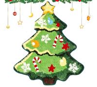 APPCRFM Tappeto d'Ingresso Natalizio, Zerbino di Benvenuto Natalizio, Tappeto a Tema Natalizio, Antiscivolo e Resistente Adatto per Uso Interno ed Esterno, Regalo di Capodanno - 40 * 60CM