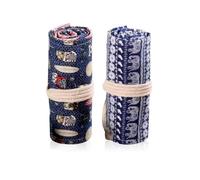 APPCXOKL Astuccio Arrotolabile di qualità Superiore - Portacolori e Porta Pennello Pittura Ideale per Pastelli - Astuccio a Rotolo Colorato e Monocromo per Una varietà di Penne