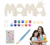 APPCXOKL MAMA PAPA Cornice per Foto in Legno per Bambini Set,Zia Mame e Papà - Cornice in legno di alta qualità per papà, sicura e personalizzabile per piccoli, lettere in legno