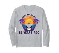 Appena sposato 25 Anni fa Corrispondente al 25 ° anniversario di matrimonio Maglia a Manica