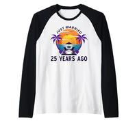Appena sposato 25 Anni fa Corrispondente al 25 ° anniversario di matrimonio Maglia con Maniche Raglan