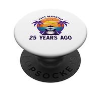 Appena sposato 25 Anni fa Corrispondente al 25 ° anniversario di matrimonio PopSockets PopGrip Adesivo