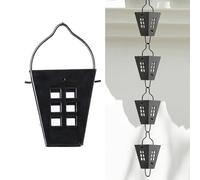 appendere il campanello della pioggia, Catena for grondaia regolabile in lega di alluminio for corridoio, balcone e casa, diverse misure(3.6 m (11.8ft))