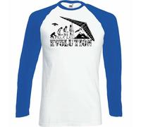 Appendere Planare T-Shirt Evolution Uomo Divertente Hang Glider Parapendio