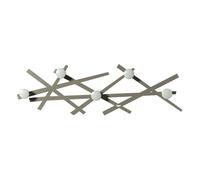 appendi abiti shanghai Sabbia in Ferro, legno per i pomelli 74x23cmh