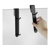 Appendi Accappatoio Bagno, Gancio Accappatoio Doccia, 2 Pezzi Appendiabiti Da Porta, Appendi Abiti Per Muro, Attaccapanni Da Porta Adatto Per Box Doccia, Ganci Per Vetro Senza Cornice 6-12 MM