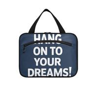Appendi ai tuoi sogni! Borsa da trucco da viaggio con gancio, borsa carina di design con scomparti per gli uomini Envase da viaggio para Perfume de L