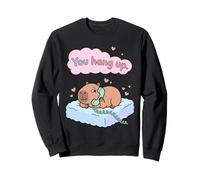 Appendi Capybara Coppia Divertente Love Valentine Meme Felpa
