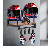 Appendi Casco Moto da Parete, WDKXCN Porta Casco Moto da Parete, Minimalismo Supporto da Parete per Casco, Appendi Casco Moto da Parete per Accessori Casco Moto e Accessori per Biciclette