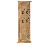 Appendiabiti 2 pz in Legno Massello di Mango 38x100 cm