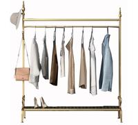 Appendiabiti a 2 livelli con ripiano per scarpe Supporto multifunzionale per abbigliamento per camera da letto Appendiabiti per vendita al dettaglio Versatile nizer per vestiti e scarpe