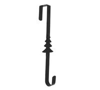 Appendiabiti a corona per porta d'ingresso - Gancio per porta in metallo di servizio pesante per decorazioni di vacanza | Gancio esterno robusto per Natale, Pasqua, Halloween, corone di primavera