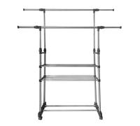 Appendiabiti a forma di asino metallico Nyana Home con ruote 155x79x42 cm