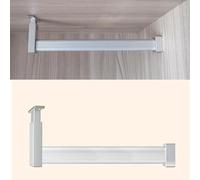 Appendiabiti a forma di L per armadio, salvaspazio, robusto supporto per abiti da soffitto, ideale per guardaroba nization Heavy Duty appendiabiti staffa.