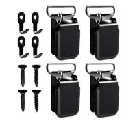 Appendiabiti a parete di arazzi - Set di clip rimovibili non slip da 4 pezzi, forti clip di visualizzazione di tappeti per tappeti, poster, foto | Tuster in tela di cornice resistente, forniture sospe