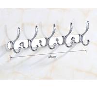 Appendiabiti a Parete, Ganci Appendiabiti Attaccapanni da Muro, Argento Lucido