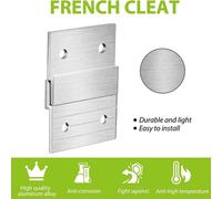 Appendiabiti a parete tacchetta francese 2 pollici resistente barra Z immagine g