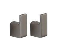 Appendiabiti accappatoio in ottone cromato e nickel spazzolato Panarea per bagno pezzi 2 - CONFEZIONE: 1 pz., Finitura: Canna di fucile