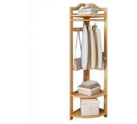 Appendiabiti ad angolo autoportante con scarpiera salvaspazio organizer per cappotti, cappelli, scarpe e accessori, design elegante e moderno per piccoli spazi