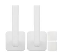 Appendiabiti adesivo per cappelli Espositore per cappelli multiuso con paste posteriori Bianco 2 pezzi Materiale ABS per organizer per montaggio a parete sulla porta 'armadio