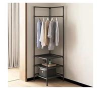 Appendiabiti angolare per camera da letto, design a 3 strati per cappotti, abiti e camicie, soluzione ideale per organizzare il guardaroba