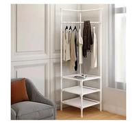 Appendiabiti angolare per camera da letto, design a 3 strati per cappotti, abiti e camicie, soluzione ideale per organizzare il guardaroba