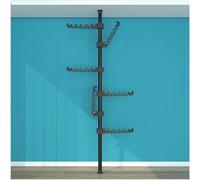 Appendiabiti angolare regolabile con asta di tensione, salvaspazio, per camera da letto, soggiorno, balcone, elegante soluzione per l'arredamento della casa