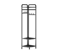Appendiabiti Angolo Semplice Appendiabiti Multifunzionale Indipendente In Metallo Appendiabiti Ad Angolo Retto Con 6 Ganci E Ripiani A 3 Livelli Appendiabiti Per Camera Da Letto Soggiorno ( Color : Bl