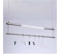 Appendiabiti Appendiabiti Montaggio A Soffitto Appendiabiti con Luce A LED, Pilastro di Cristallo Asta Appendiabiti Luminoso Espositore in Acciaio Inossidabile per Boutique Negozi