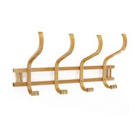 Appendiabiti Attaccapanni da parete Legno Quercia 8 Ganci Appendi Abiti 60x24x26