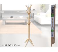 Appendiabiti attaccapanni da Terra per Ingresso in Legno Stand 8 posti