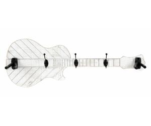 Appendiabiti Attaccapanni Muro Design Forma Chitarra Parete Decorativ Ganci Casa