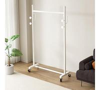 Appendiabiti autoportante con ganci, Appendiabiti mobile per vestiti e borse, Stand appendiabiti per ingresso, Organizer per abbigliamento in metallo