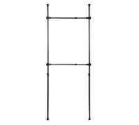 Appendiabiti autoportante regolabile Grande capacità FloortoCeiling Organizer per indumenti per camera da letto soggiorno ufficio Elegante design bianco soluzione di archiviazione personalizzabile fai