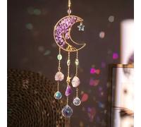 Appendiabiti con 7 cristalli chakra, ciondolo decorativo acchiappasole, pietre preziose naturali, da appendere alla parete, ornamento da parete, decorazione da parete per yoga, ornamenti per camera da