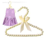 Appendiabiti con perline di perle - nastro decorativo per appendiabiti con perle per vestiti | Appendini a nastro per abbigliamento per cani | s Appendiabiti in rilievo | Armadio Cappotto Storage