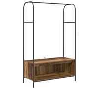 Appendiabiti con ripiani Legno vecchio 100x44x160 cmScaffali