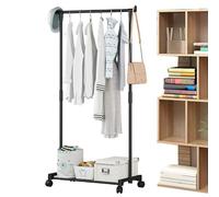 Appendiabiti con rotelle appendiabito in metallo resistente - Portascarpe e cappelli, Barra appendiabiti