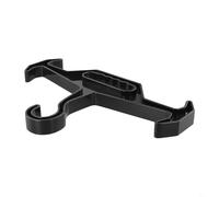 Appendiabiti costruito per una maggiore durata sotto carico con ganci antiscivolo e rigidità strutturale per uso operativo quotidiano (nero)