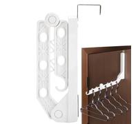 Appendiabiti da appendere sopra la porta del bagno, con 5 | Appendiabiti portatile salvaspazio da viaggio per riporre oggetti sopra la porta, armadio, camper